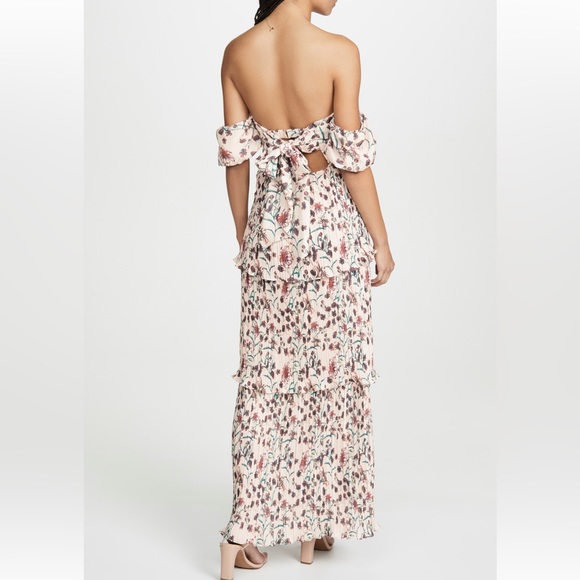 Shopbop O.P.T. Petal Maxi Dress / Red Floral - Picture 4 of 10